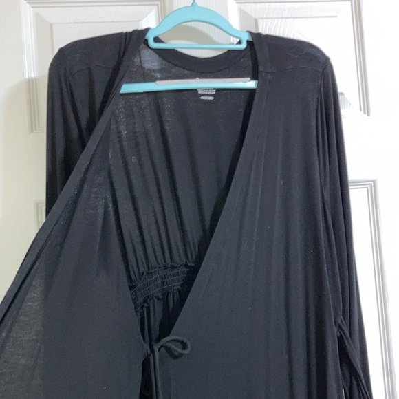 Bump in the Night Women’s Black Maternity bath robe size 2X - Picture 6 of 8